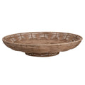Rattan round dish basket