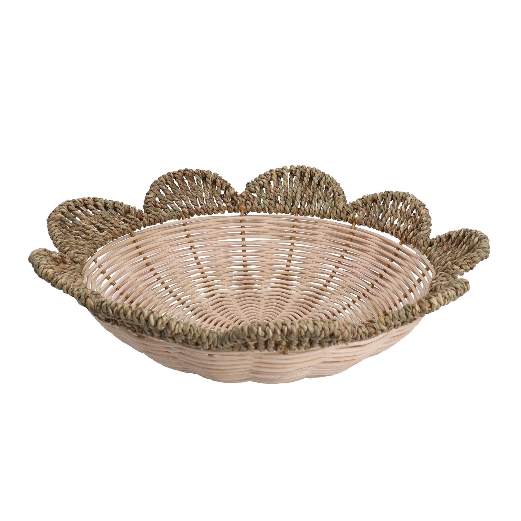 Rattan flower basin bowl basket (Medium)