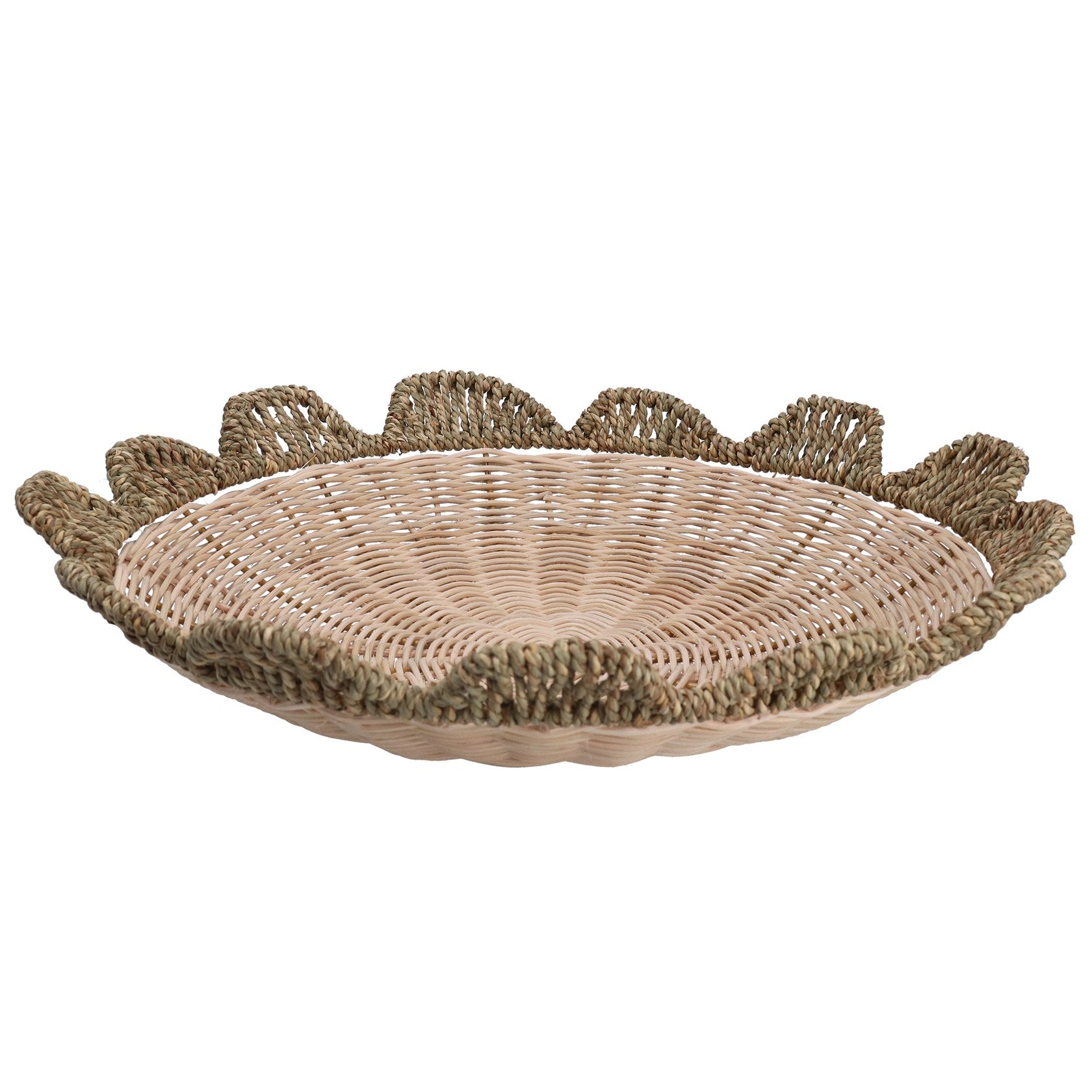 Rattan flower basin bowl basket (Large)
