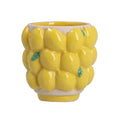 Lemons stoneware mini pot cover