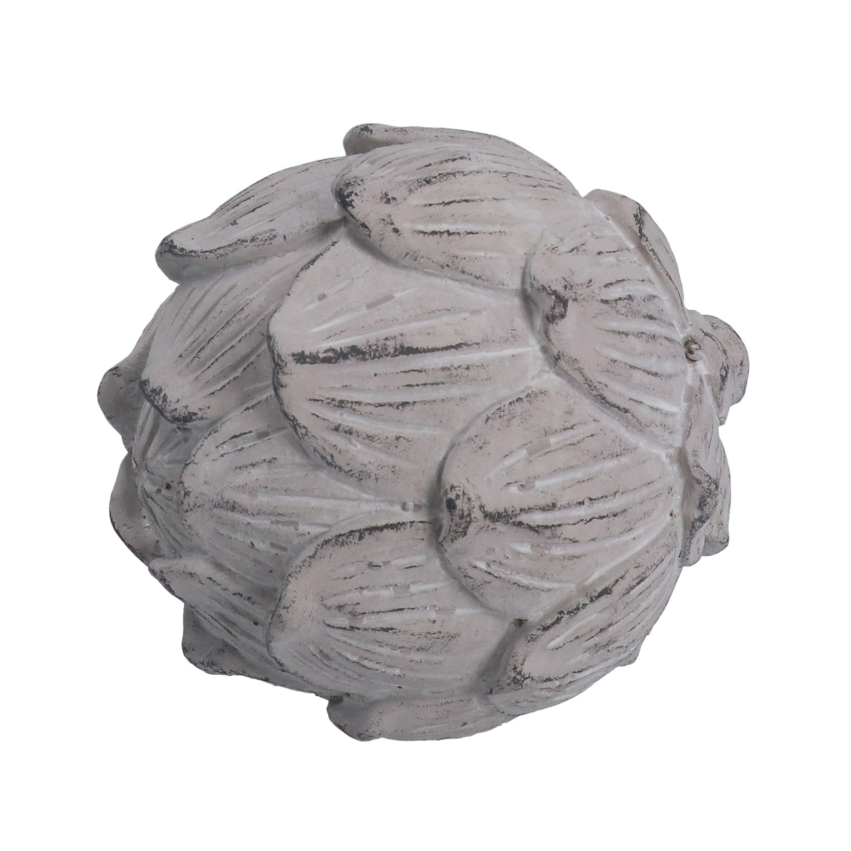 Stone effect artichoke ornament