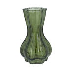 Green glass bulb bud vase (Small)