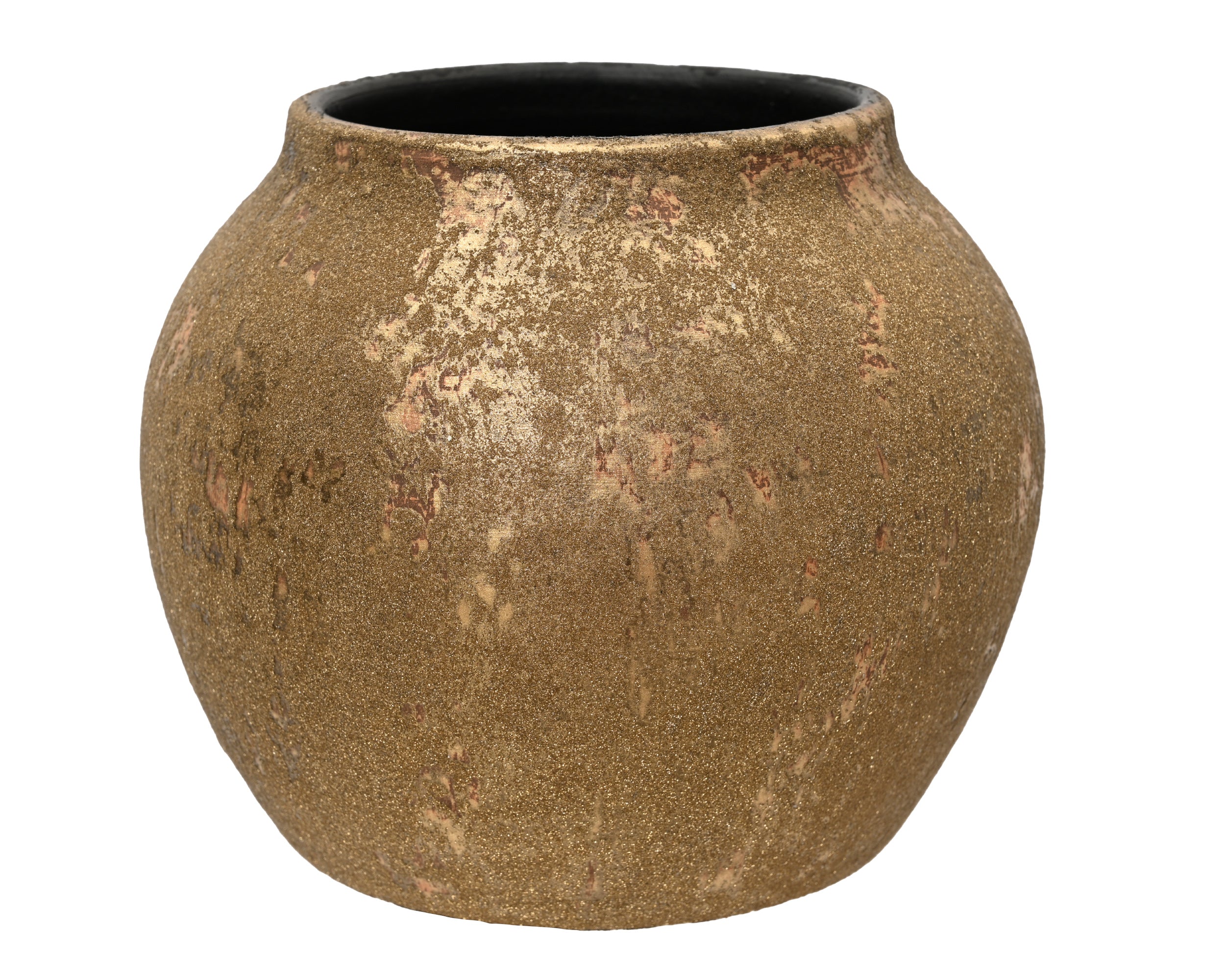 Gold glitter pot
