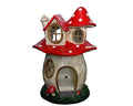 Whimsical mushroom house ornament