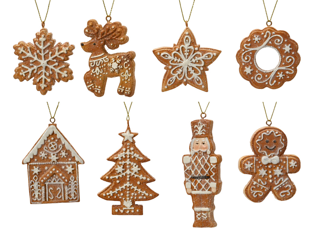 Gingerbread hanging ornaments