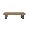 Natural wood small rectangular riser