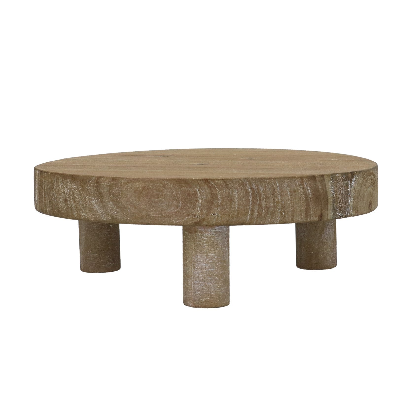 Natural wood round riser (Medium)