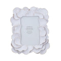 Antique white oyster resin frame 4 x 6