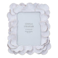 Antique white oyster resin picture frame 5x7"