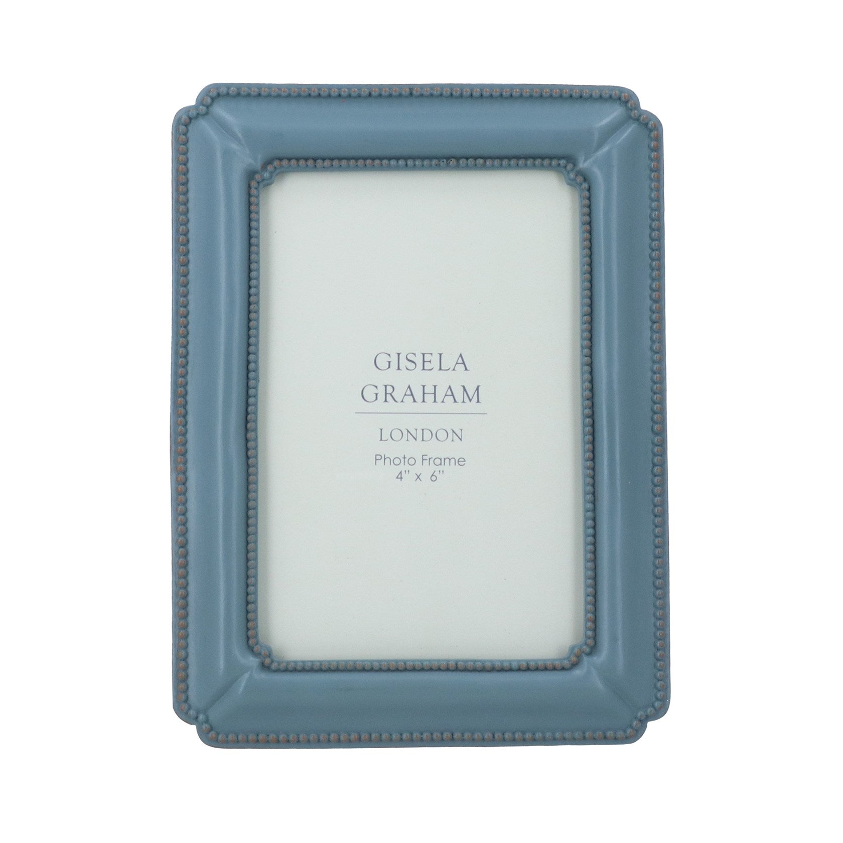 Petrol blue resin classic picture frame 4 x 6"