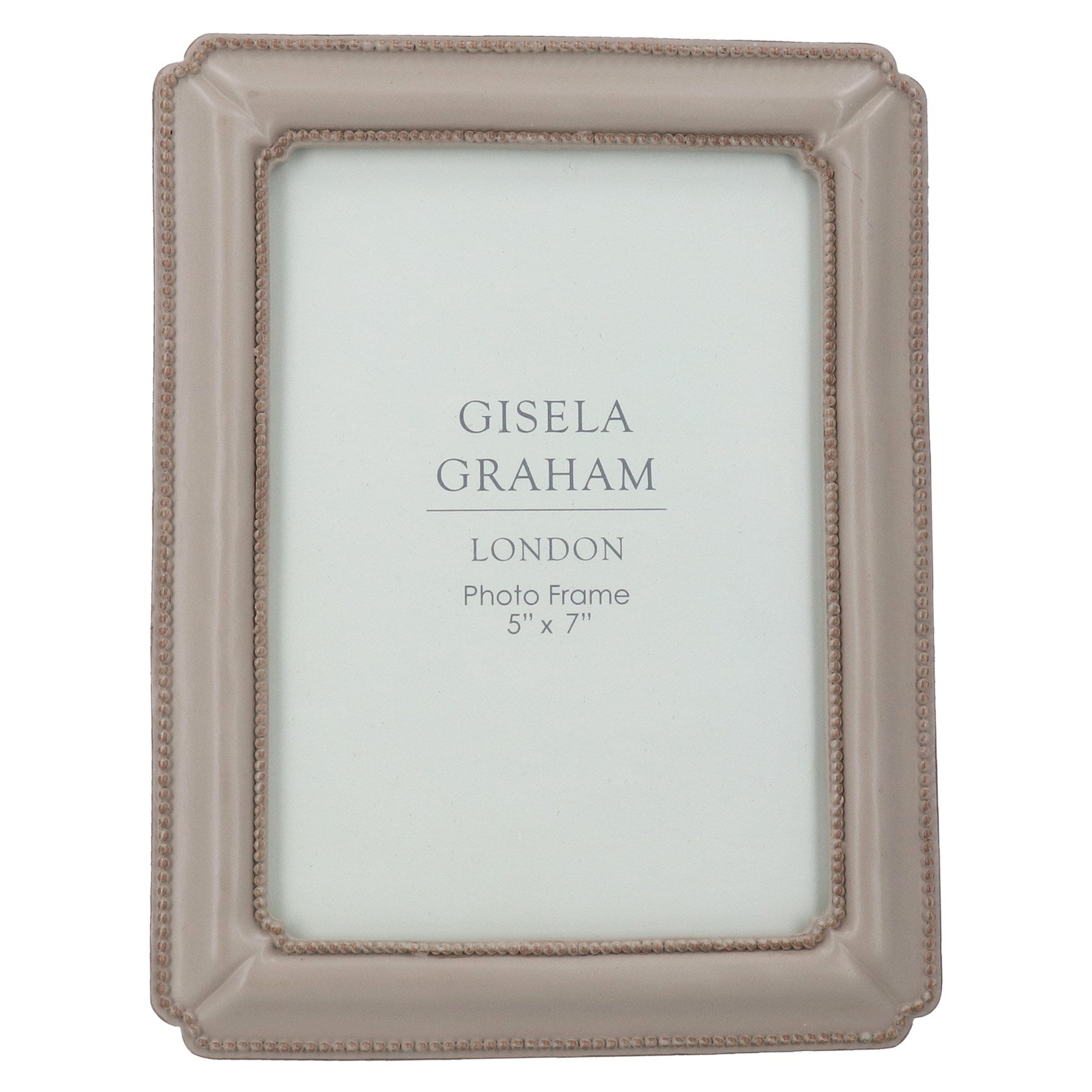 Taupe resin classic picture frame, 5x7