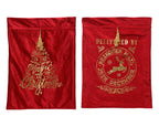 Red velvet Christmas bag