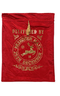 Red velvet Christmas bag