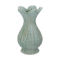 Green speckle bloom vase