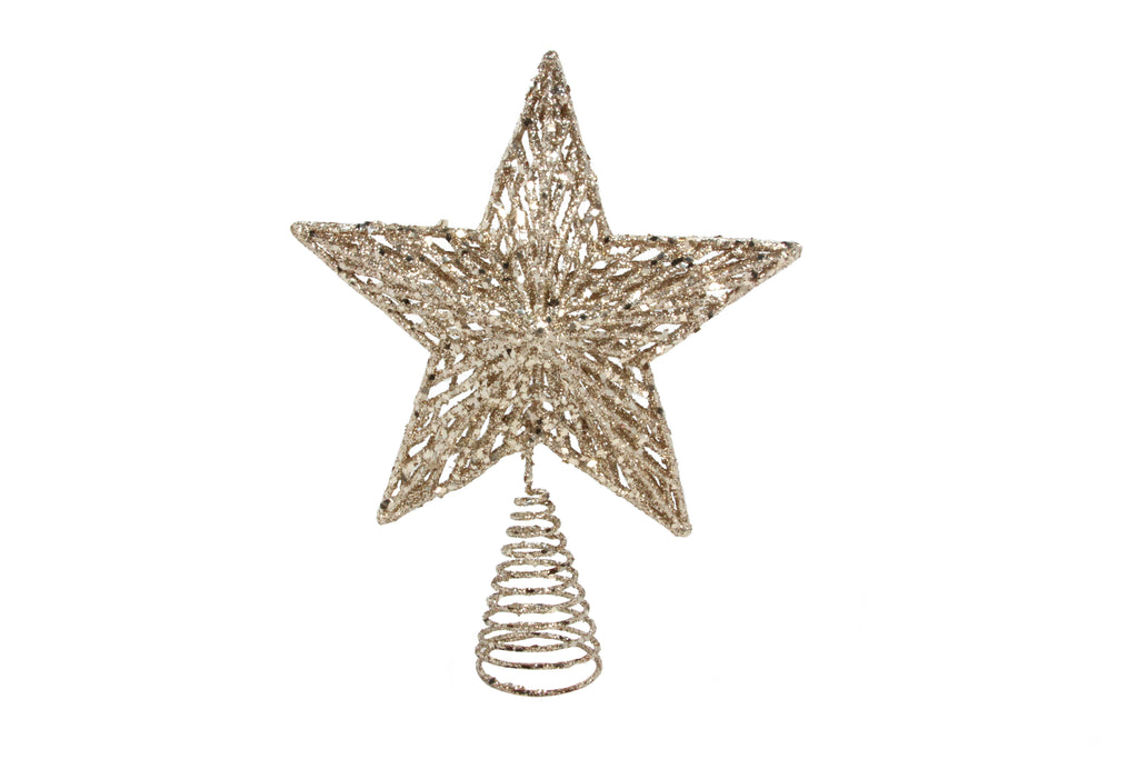 Gold Glitter star tree topper