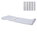 Grey cotton mix stripe runner