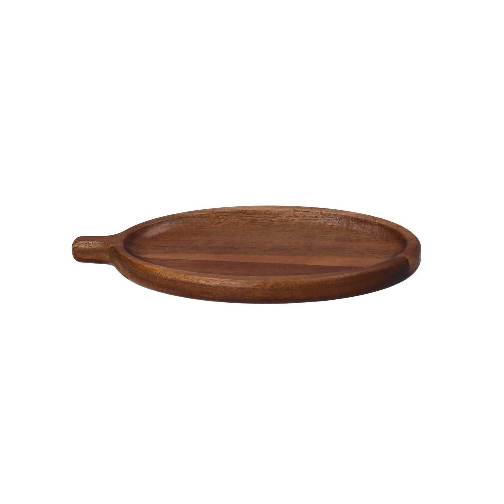 Acacia wood olive shaped dish - small