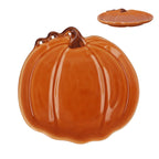 Small pumpkin & tendril ceramic plate