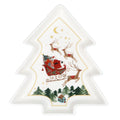 Nostalgic sleigh print bone china tree dish (23cm)