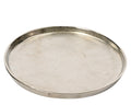 Large silver metal tray