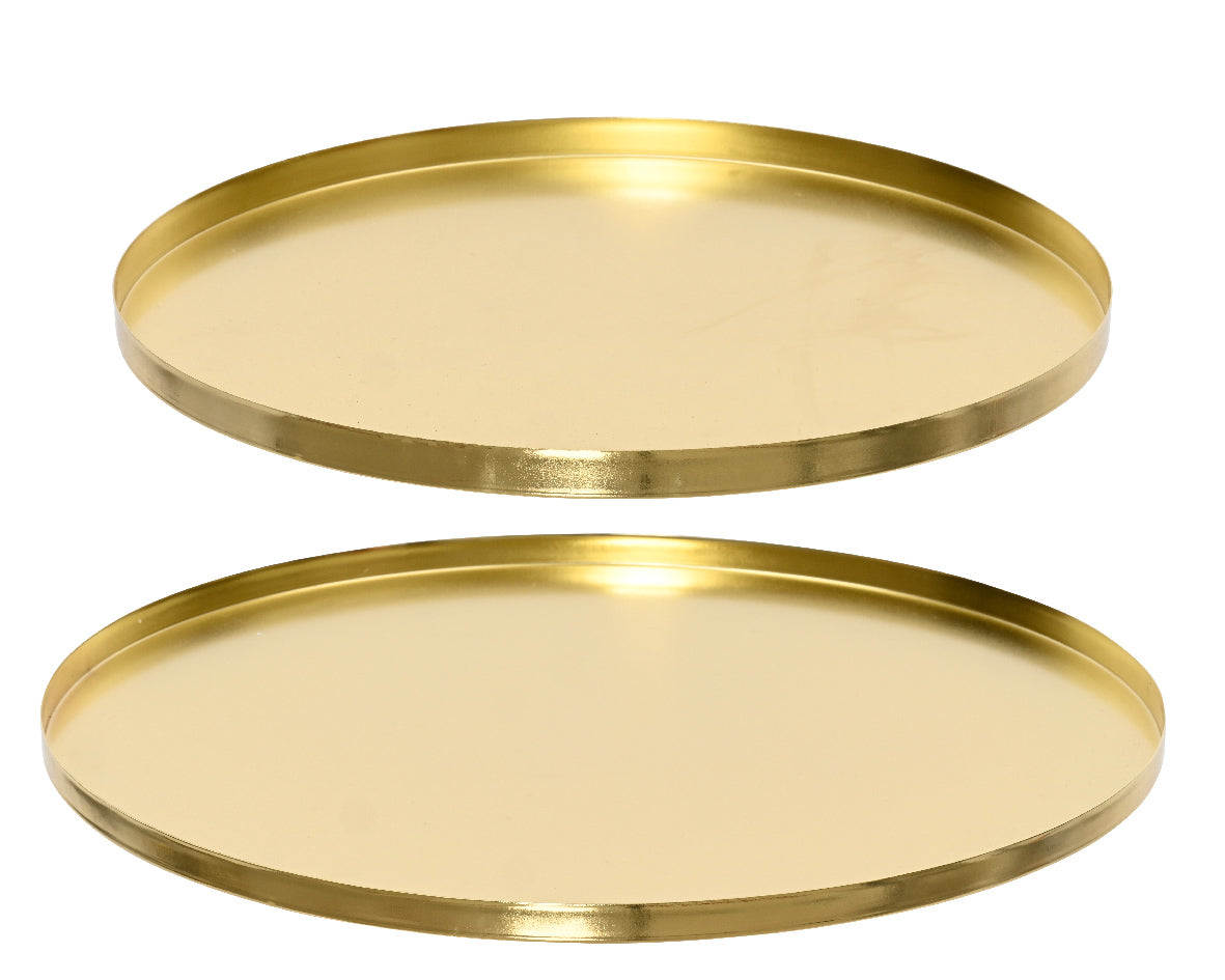 Decorative Round Gold Plate