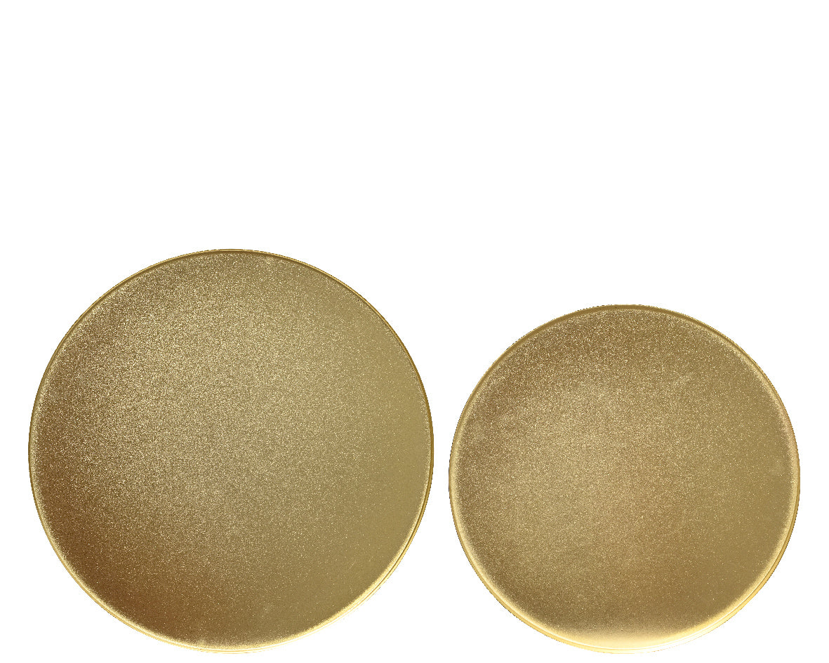 Decorative Round Gold Plate