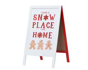 There's SNOW place like home/Santa Claus is coming to town A board