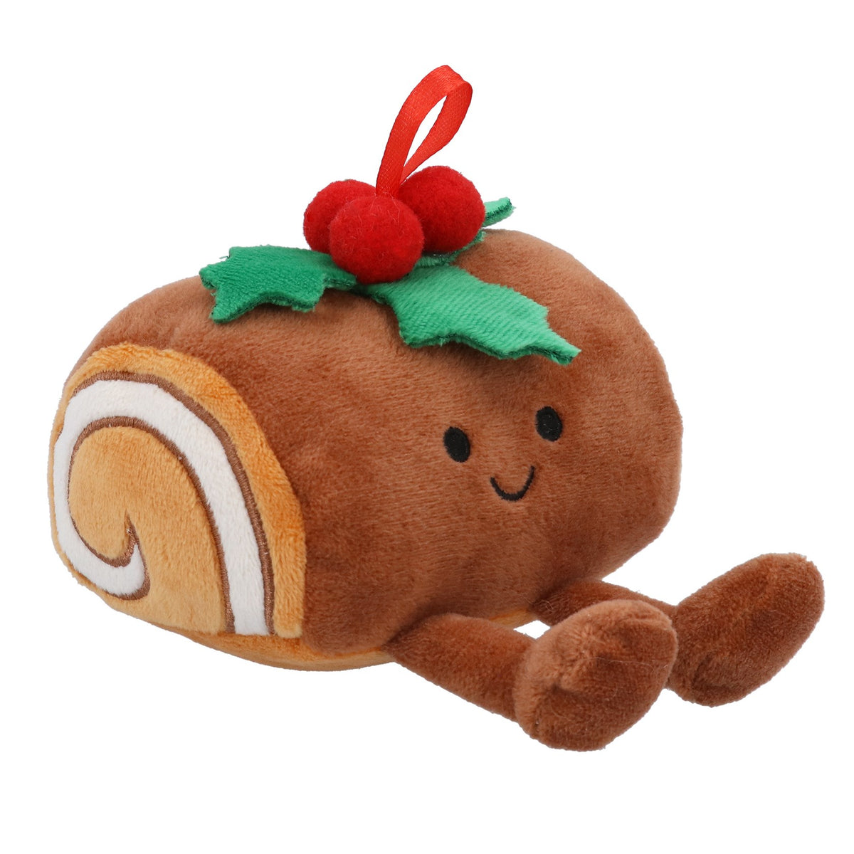 Happy yule log plush toy