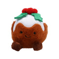 Happy Christmas pudding plush toy