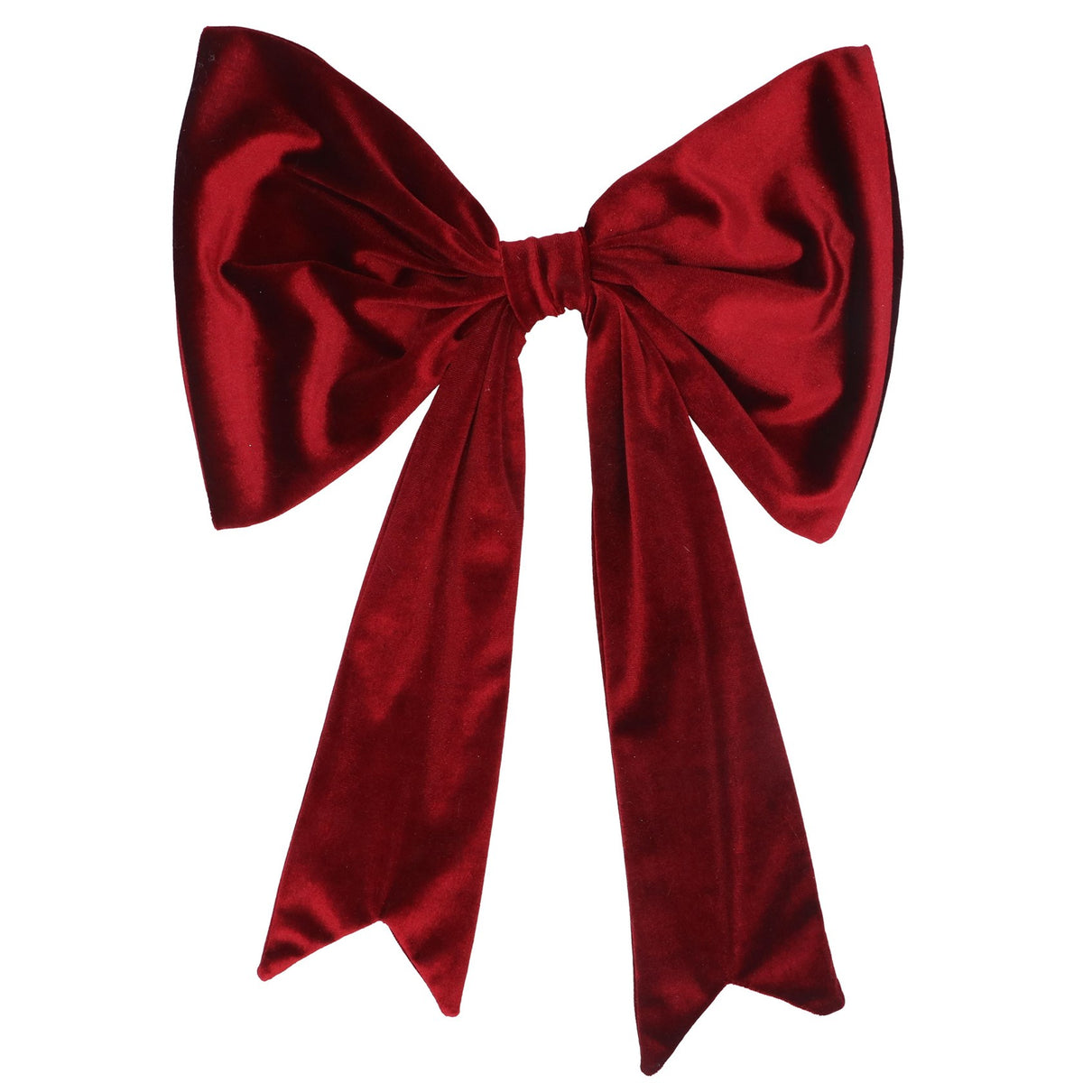 Burgundy velvet bow (Large)
