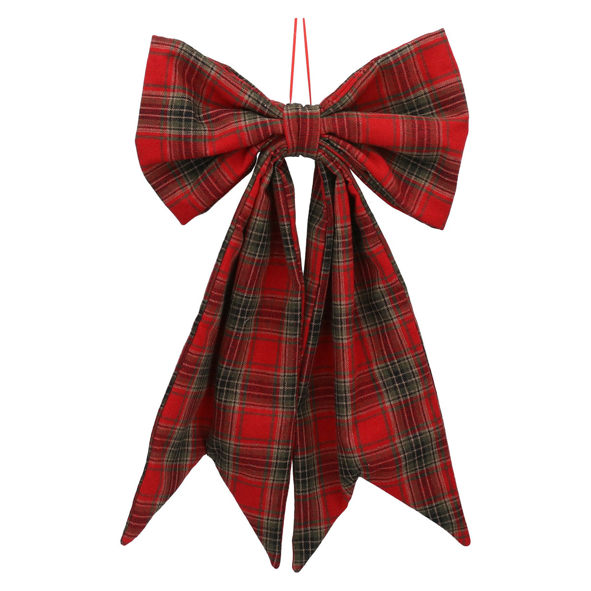 Luxury tartan hanging bow