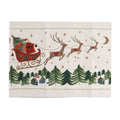 Nostalgic sleigh print table runner