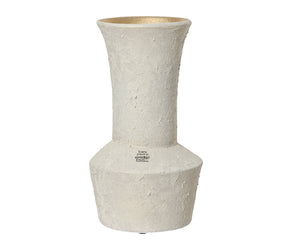 Terracotta vase with gold shimmer and wide top