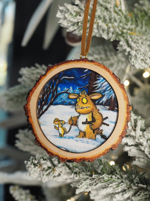 Gruffalo's Child printed wood log dec