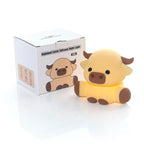Highland cow rechargeable silicone night light