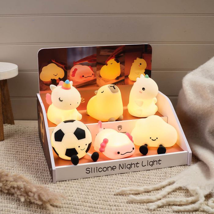 Football rechargeable silicone night light