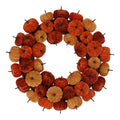 Autumn mix velvet pumpkin wreath