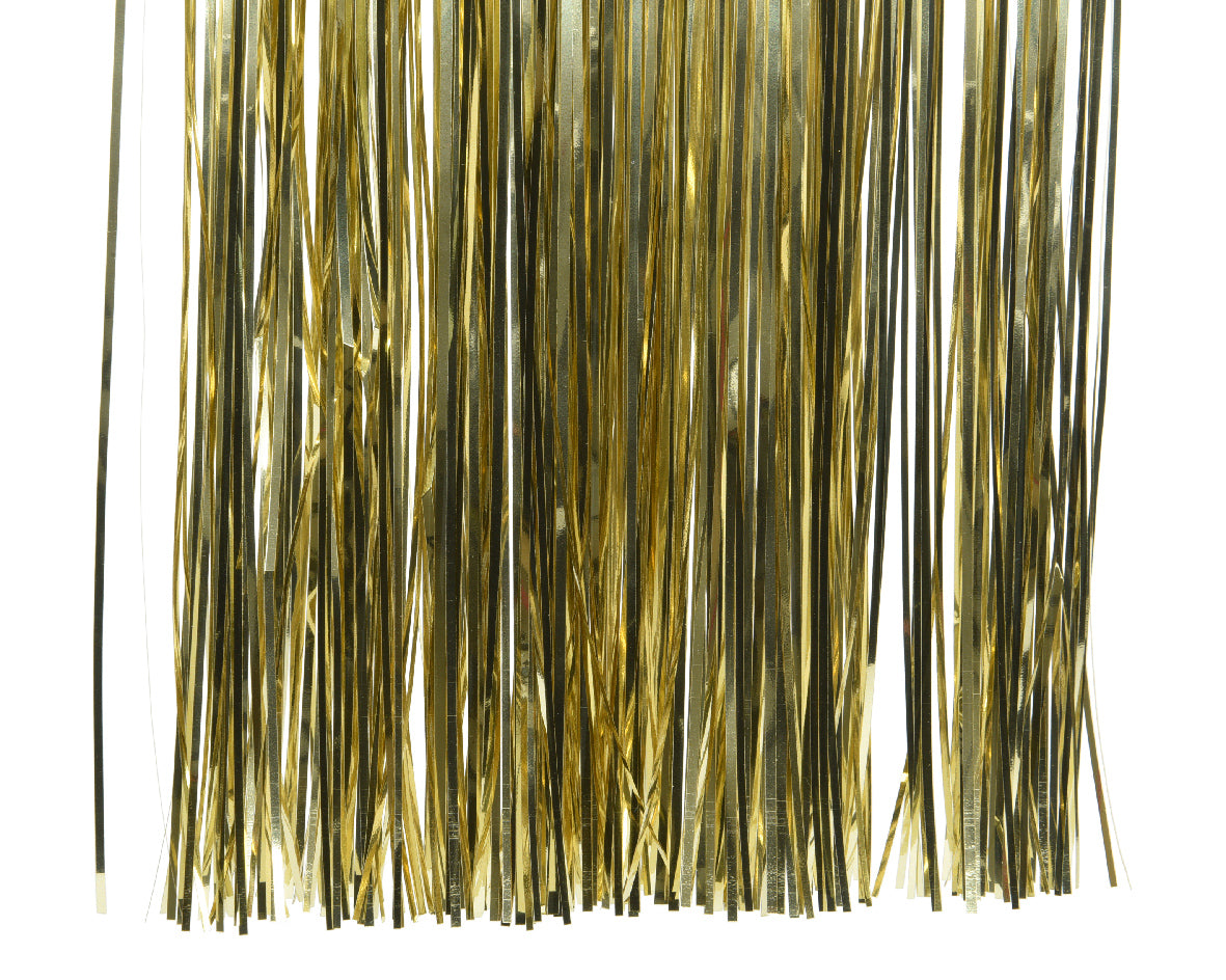 Gold tinsel fringe garland