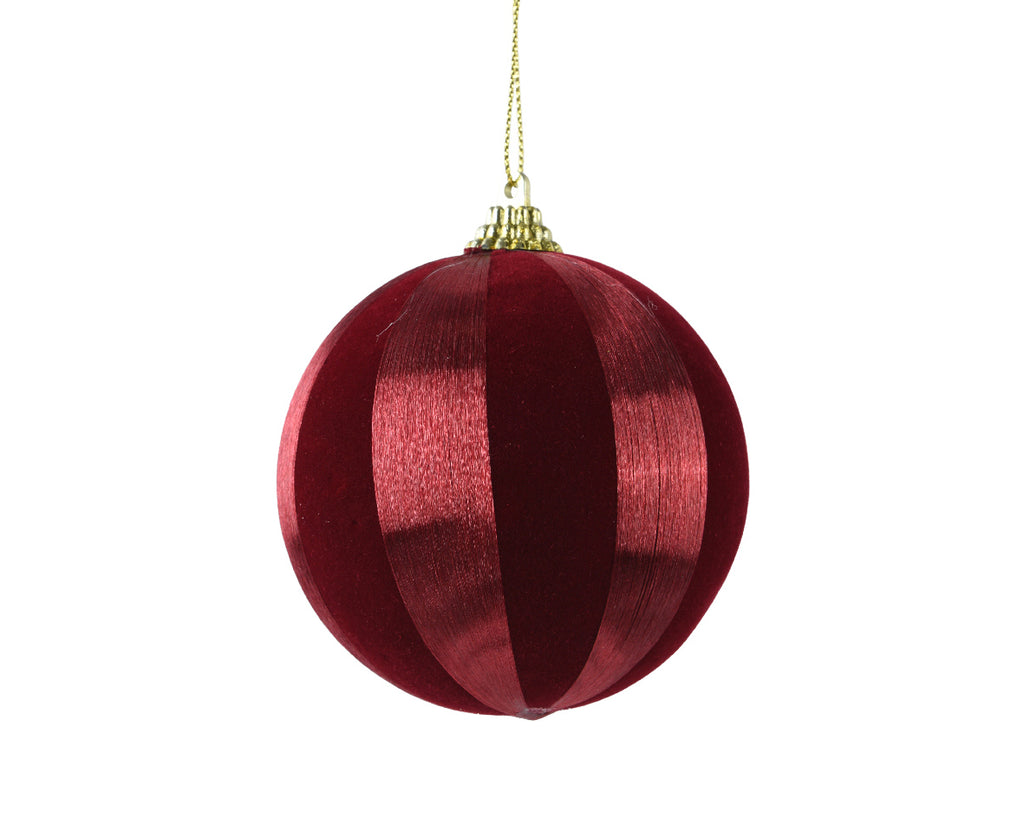 Oxblood/burgundy shatterproof bauble