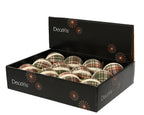 Fabric Checked Foam Velvet Bauble