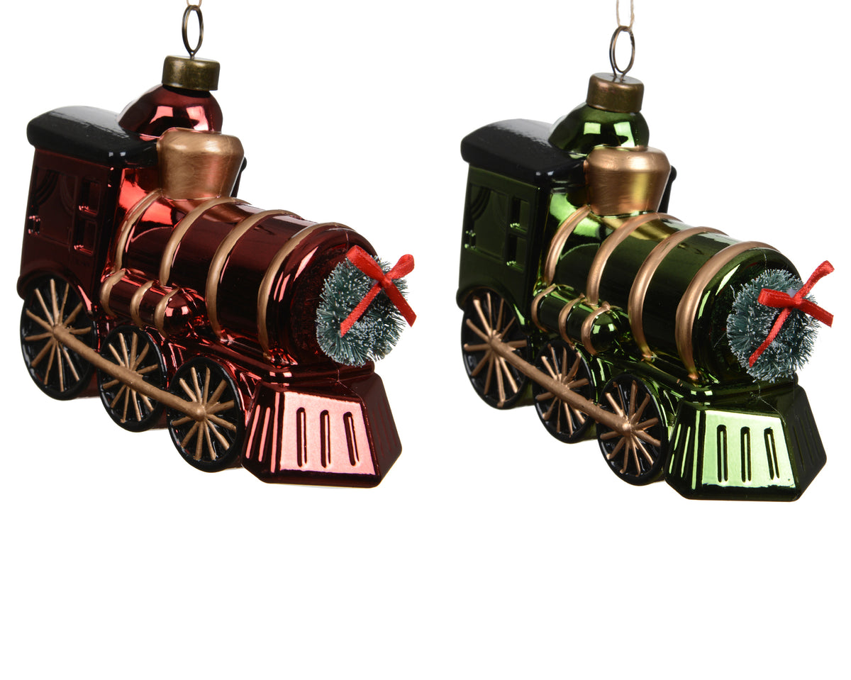 Christmas train shatterproof hanging decoration