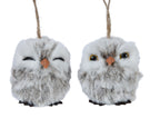 Cute grey owl hanging decs