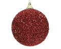 Red glitter shatterproof bauble