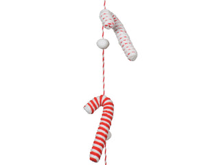 Candy cane garland - 5ft