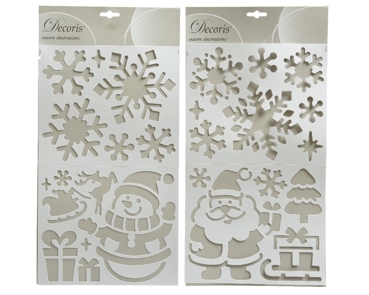 Snowman and Santa Stencils