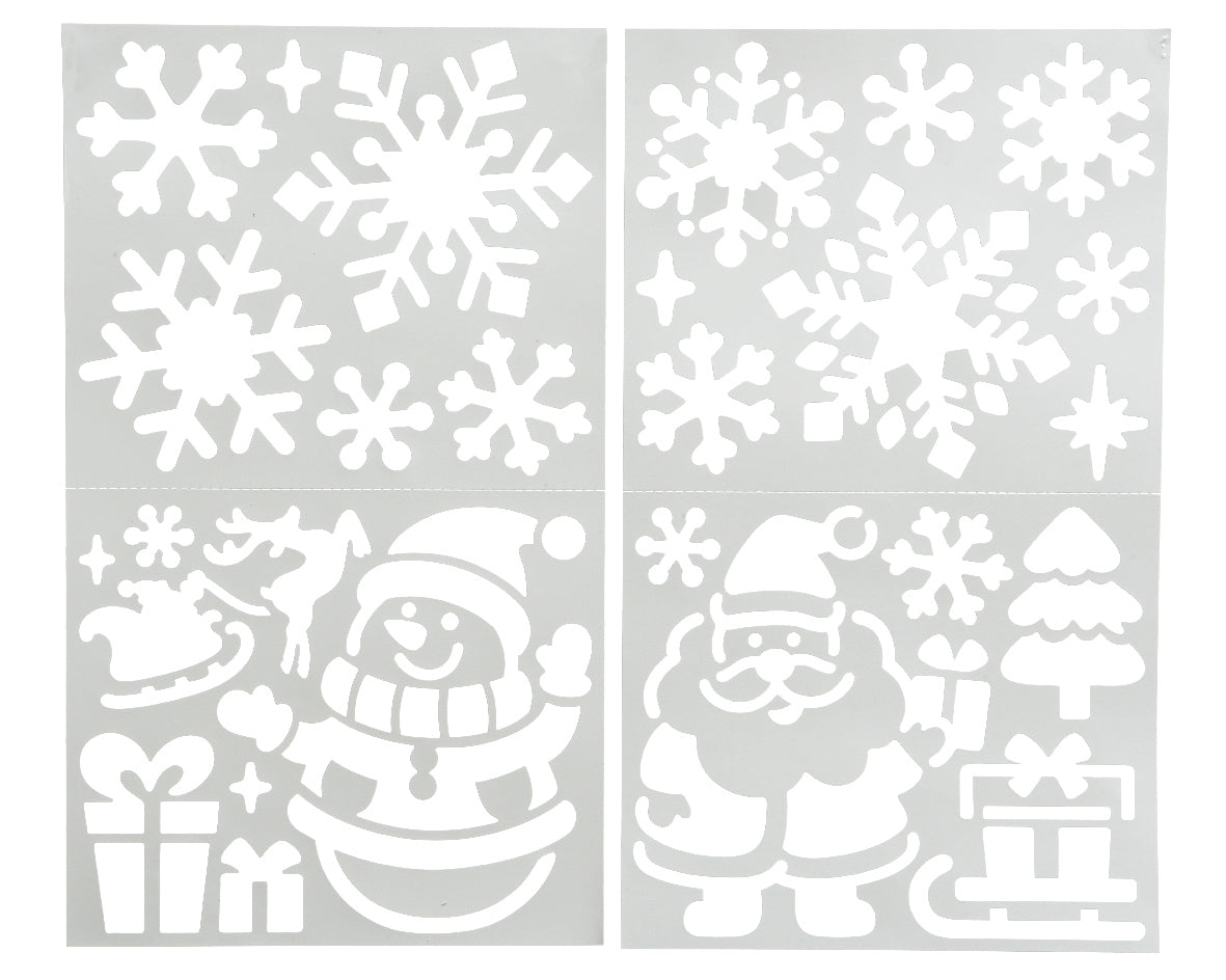 Snowman and Santa Stencils