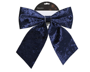 Midnight Blue Christmas Bow