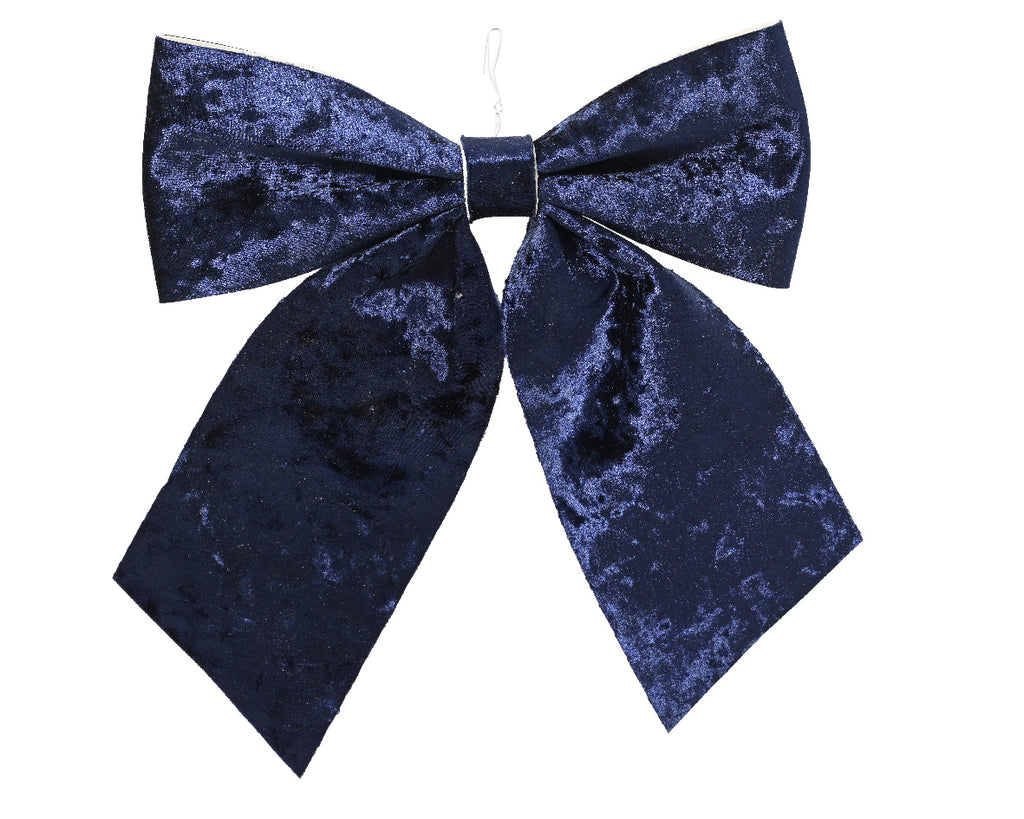 Midnight Blue Christmas Bow - Pack of 2