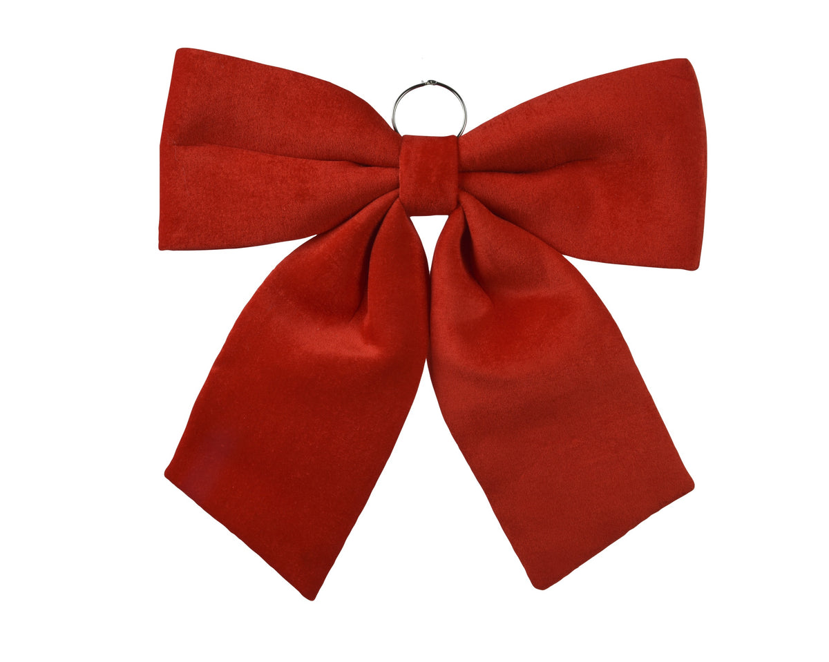 Christmas red velvet bow, 72cm