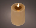LED realistic wick light brown candle, 13.5cm